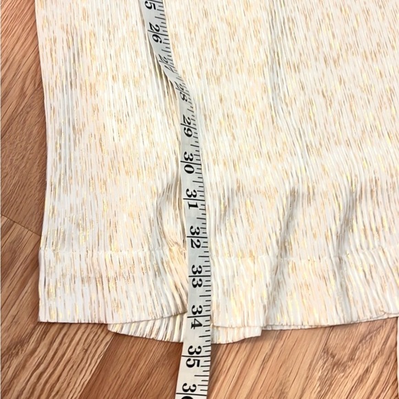 NWT,Pantora Bridal,Elegant White & Shimmering Gold,Stretch, Top + Palazzo Pants - Picture 16 of 16